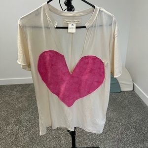Free people x Tricia fix heart top